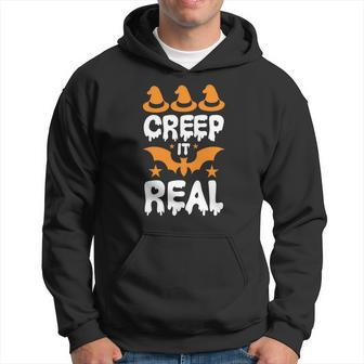 Creep It Real Witches Hat Halloween Hoodie - Seseable