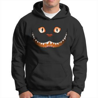 Creepy Halloween Cat Face Men Hoodie