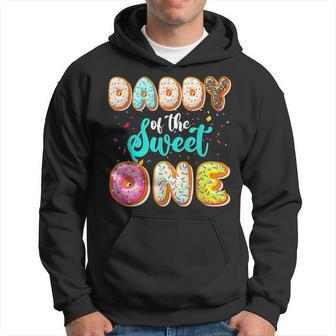 Daddy Of The Sweet One 1St Birthday Family Donut Birthday Hoodie - Thegiftio UK