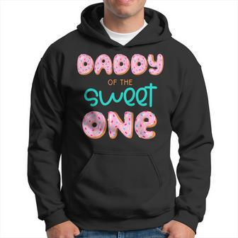 Daddy Of The Sweet One First Birthday Matching Family Donut Hoodie - Thegiftio UK