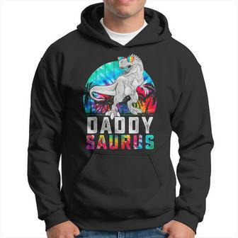 Daddysaurus Fathers Day Gift T Rex Daddy Saurus Dad Men Hoodie Graphic Print Hooded Sweatshirt - Thegiftio UK
