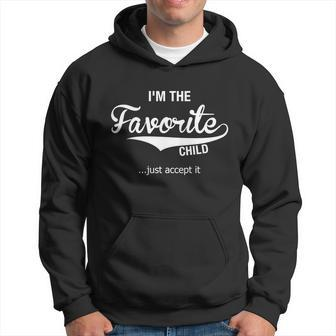 Dads Moms Favorite Child Funny Sibling Funny Gift Brother Sister Cute Gift Hoodie - Thegiftio UK