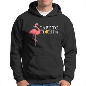 Desantis Escape To Florida Flamingo Orange Cute Gift Hoodie - Monsterry