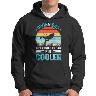 Diving Dad Like A Regular Dad But Cooler Fathers Day Men Hoodie - Thegiftio UK