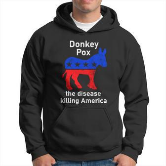 Donkey Pox Donkey Political Satire Men Hoodie - Thegiftio UK