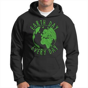 Earth Anniversary Environmental Awareness Earth Day Men Hoodie Graphic Print Hooded Sweatshirt - Thegiftio UK