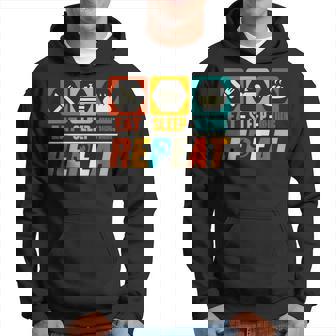 Eat Sleep Bread Baking Repeat - Funny Bread Baker Chef Cook Hoodie - Thegiftio