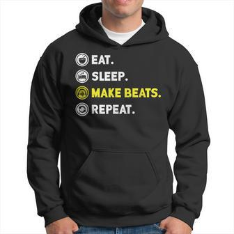 Eat Sleep Make Beats Beat Makers Music Producer Dj Mens Hoodie - Seseable