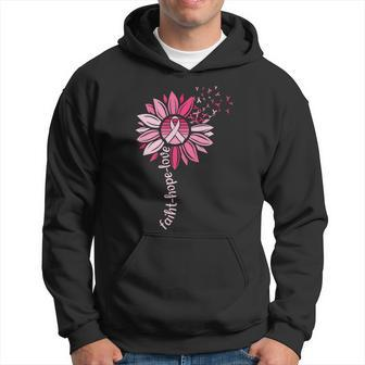 Faith Hope Love Pink Ribbon Breast Caner Hoodie - Monsterry DE
