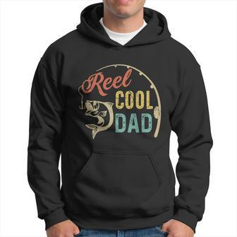 Fathers Day Great Gift Fishing Dad Reel Cool Dad Fisherman Daddy Funny Gift Hoodie - Thegiftio UK