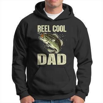 Fathers Day Great Gift Fishing Men Reel Cool Dad Fisherman Daddy Gift Hoodie - Thegiftio UK