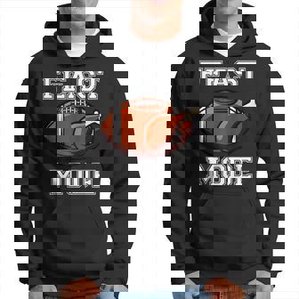 Feast Mode American Football Turkey Thanksgiving Men Hoodie - Thegiftio