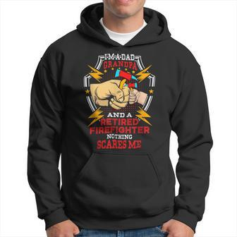 Firefighter Funny Im Dad Grandpa Retired Firefighter Fathers Day Hoodie - Seseable