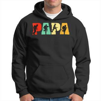 Firefighter Funny Papa Firefighter Fathers Day For Dad Hoodie - Seseable