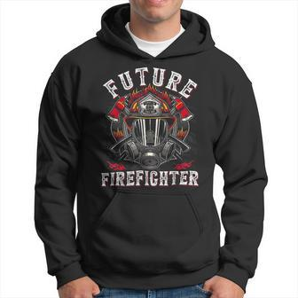 Firefighter Future Firefighter Thin Red Line Firefighting Hoodie - Seseable