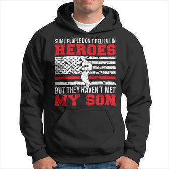 Firefighter Proud Fireman Dad Of A Firefighter Father Fire Dad Hoodie - Seseable