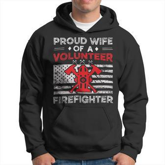 Firefighter Proud Wife Of A Volunteer Firefighter Fire Wife Hoodie | Seseable CA