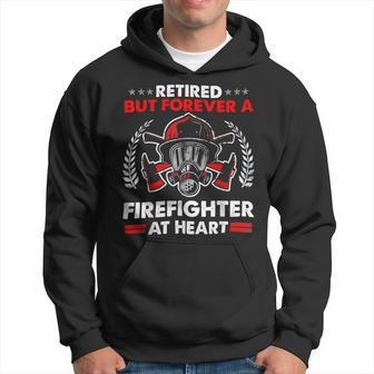Firefighter Retired But Forever Firefighter At Heart Retirement V2 Hoodie - Seseable