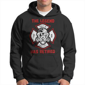 Firefighter Retired Fireman Retirement Proud Firefighter Hoodie - Seseable