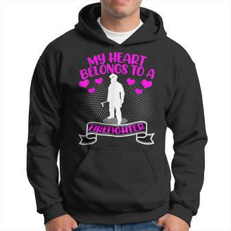 Firefighter Special Present For Firemen Firefighters Wife Girlfriend Hoodie - Seseable