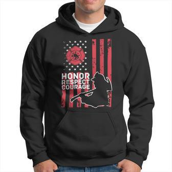 Firefighter Thin Red Line Firefighter T Hoodie - Seseable