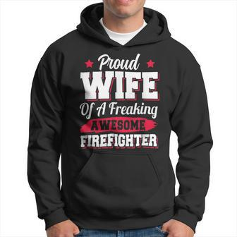 Firefighter Volunteer Fireman Firefighter Wife V2 Hoodie - Seseable