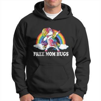 Free Mom Hugs Unicorn Lgbt Gay Pride Rainbow Great Gift Hoodie - Thegiftio UK