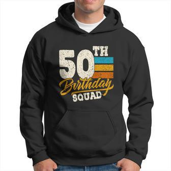 Funny 50Th Birthday Squad Group Vintage Retro Graphic Design Printed Casual Daily Basic Hoodie - Thegiftio UK