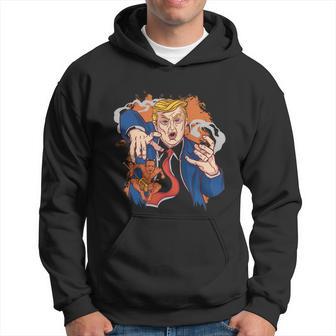 Funny Anti Biden Donald Trump Evil Biden Hoodie - Monsterry