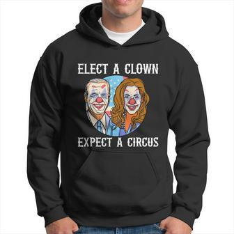 Funny Anti Biden Elect A Clown Expect A Circus Funny Anti Joe Biden Hoodie - Monsterry DE