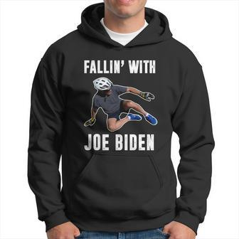 Funny Anti Biden Fallin With Joe Biden Funny Bicycle Hoodie - Monsterry AU