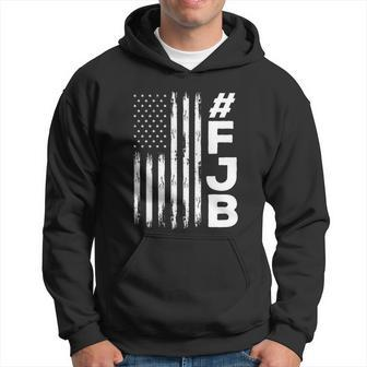 Funny Anti Biden Fjb Pro America Us Distressed Flag F Biden Fjb Hoodie - Monsterry