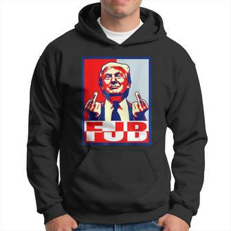 Funny Anti Biden Fjb Trump Middle Finger Hoodie - Monsterry DE