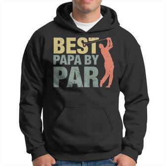 Funny Best Papa By Par Fathers Day Golf Gift Grandpa Men Hoodie - Thegiftio UK