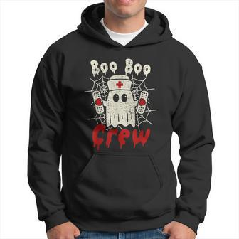 Funny Halloween Boo Boo Crew Nurse Ghost Costume Funny Halloween Gift Hoodie - Thegiftio UK