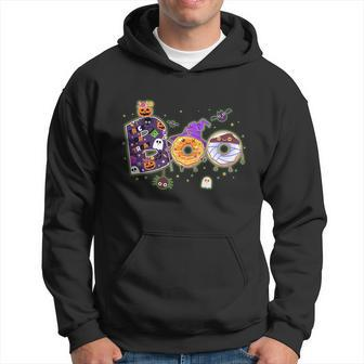 Funny Halloween Cute Funny Halloween Boo Donuts Graphic Design Printed Casual Daily Basic V2 Hoodie - Thegiftio UK