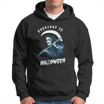 Funny Halloween Everyday Is Halloween Graphic Design Printed Casual Daily Basic V2 Hoodie - Thegiftio UK