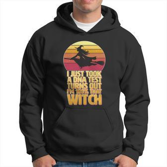 Funny Halloween Im 00 That Witch Dna Test Funny Halloween Graphic Design Printed Casual Daily Basic Hoodie - Thegiftio UK