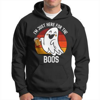 Funny Halloween Im Just Here For The Boos Costume Gift Hoodie - Thegiftio UK