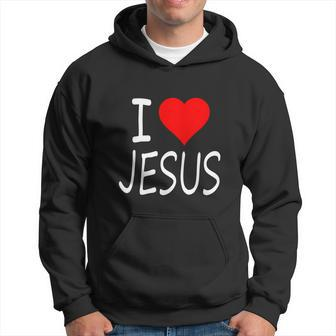 Funny I Love Jesus Cross Christian Religious God Jesus Hoodie - Thegiftio UK