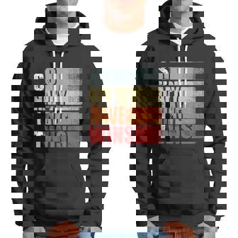 Funny Shit So Happy I Have Twins Vintage Retro Mom Dad Hoodie - Monsterry