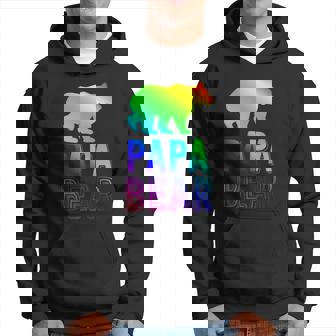 Gay Papa Bear Cute Gift Proud Dad Lgbtq Parent Lgbt Father Gift Hoodie - Thegiftio