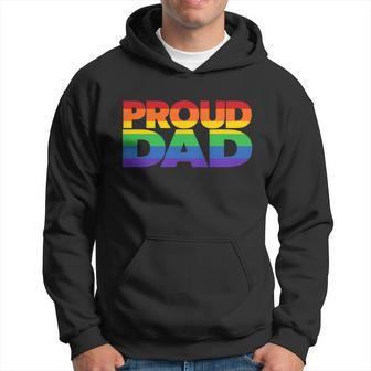Gay Pride Lgbtqia Flag Proud Dad Lgbt Parent Pride Dad Graphic Design Printed Casual Daily Basic Hoodie - Thegiftio UK