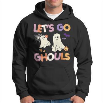 Lets Go Ghouls Halloween Custome Essential Ghost Men Hoodie - Thegiftio