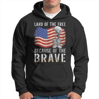 God Bless America Eagle Land Of The Free Home Of The Brave Hoodie - Thegiftio UK