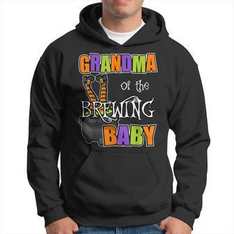 Grandma Of Brewing Baby Halloween Theme Baby Shower Spooky Men Hoodie Graphic Print Hooded Sweatshirt - Thegiftio UK