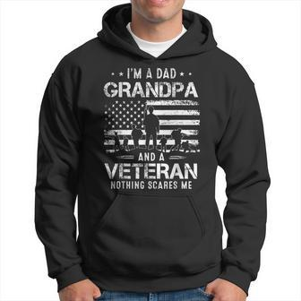 Grandpa For Men Fathers Day Im A Dad Grandpa Veteran Men Hoodie - Thegiftio UK