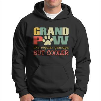 Grandpaw Like Regular Grandpa But Cooler Fathers Day Hoodie - Thegiftio UK