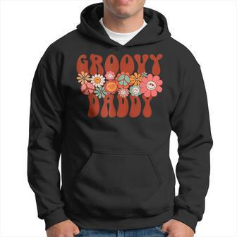 Groovy Daddy Retro Matching Family Baby Shower Fathers Day Hoodie - Thegiftio UK