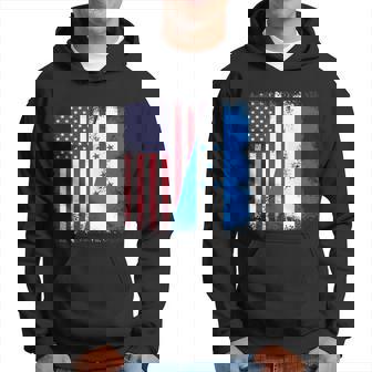 Half Honduran Flag Vintage Honduras Usa Gift Cool Gift Hoodie - Thegiftio